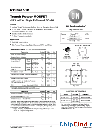 Datasheet NTJS4151P manufacturer ON Semiconductor