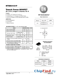 Datasheet NTMS4101PR2 manufacturer ON Semiconductor