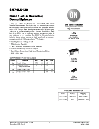 Datasheet SN74LS139N manufacturer ON Semiconductor