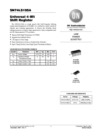 Datasheet SN74LS195AN manufacturer ON Semiconductor