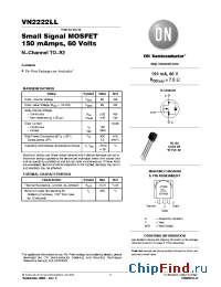 Datasheet VN2222LL manufacturer ON Semiconductor