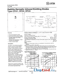 Datasheet OP233 manufacturer OPTEK
