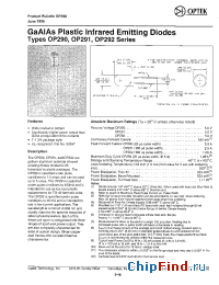Datasheet OP291A manufacturer OPTEK