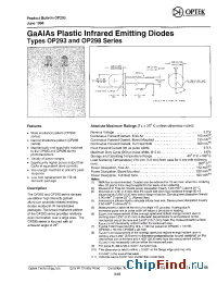 Datasheet OP293C manufacturer OPTEK