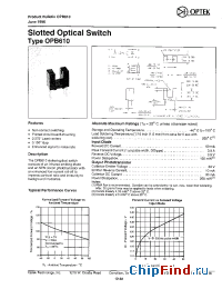 Datasheet OPB6101 manufacturer OPTEK