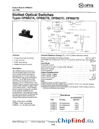 Datasheet OPB827A manufacturer OPTEK