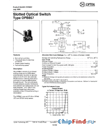 Datasheet OPB857 manufacturer OPTEK