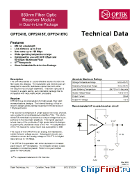 Datasheet OPF1412C manufacturer OPTEK