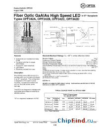 Datasheet OPF342A manufacturer OPTEK
