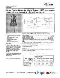 Datasheet OPF347C manufacturer OPTEK