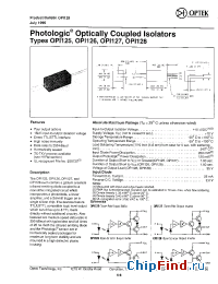 Datasheet OPI126 manufacturer OPTEK