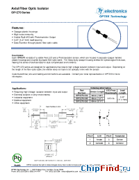 Datasheet OPI1270-040 manufacturer OPTEK