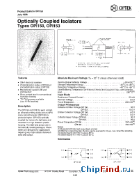 Datasheet OPI150 manufacturer OPTEK