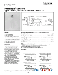 Datasheet OPL530B manufacturer OPTEK