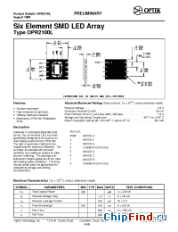 Datasheet OPR2100L manufacturer OPTEK