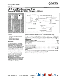 Datasheet OPS690 manufacturer OPTEK