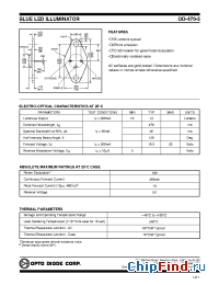 Datasheet OD-470-5 manufacturer Opto Diode
