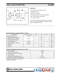 Datasheet OD-880PP manufacturer Opto Diode