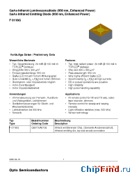 Datasheet F0118G manufacturer OSRAM