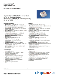 Datasheet LBE673-P1Q2-35 manufacturer OSRAM