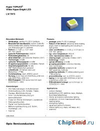 Datasheet LWT673-R1S1-3C5D manufacturer OSRAM