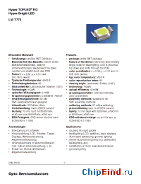 Datasheet LWT773-R1S1-3C5D manufacturer OSRAM