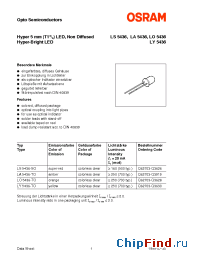 Datasheet LY5436-TOQ62703-Q3630 manufacturer OSRAM