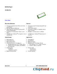 Datasheet OS-ML01A-W manufacturer OSRAM
