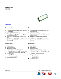 Datasheet OS-ML01B-A manufacturer OSRAM