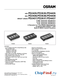 Datasheet PD3535 manufacturer OSRAM