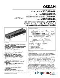 Datasheet SCD55102A manufacturer OSRAM