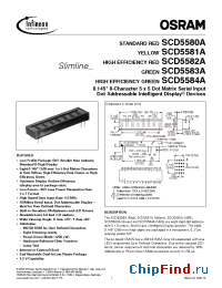Datasheet SCD5581-A manufacturer OSRAM