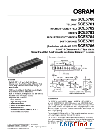 Datasheet SCE5785 manufacturer OSRAM