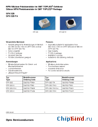 Datasheet SFH320-3/-4 manufacturer OSRAM