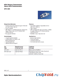 Datasheet SFH3401-3 manufacturer OSRAM