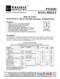 Datasheet PM2602 manufacturer Pacific Mono