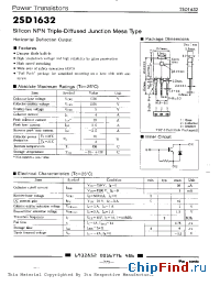 Datasheet 2SD1632 manufacturer Panasonic