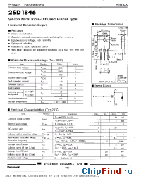 Datasheet 2SD1846 manufacturer Panasonic