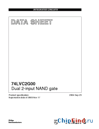 Datasheet 74LVC2G00 manufacturer Panasonic