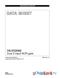 Datasheet 74LVC2G02 manufacturer Panasonic