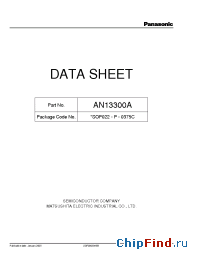 Datasheet AN13300A manufacturer Panasonic