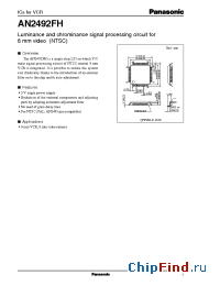 Datasheet AN2492FH manufacturer Panasonic
