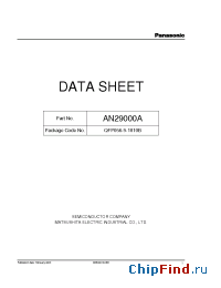 Datasheet AN29000A manufacturer Panasonic