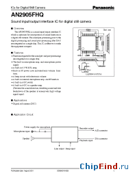 Datasheet AN2905FHQ manufacturer Panasonic