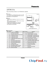 Datasheet AN3861SA manufacturer Panasonic