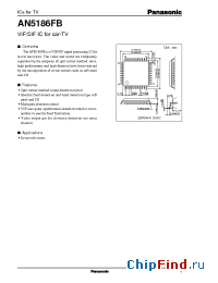 Datasheet AN5186FB manufacturer Panasonic