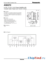 Datasheet AN5272 manufacturer Panasonic