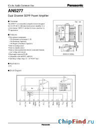 Datasheet AN5277 manufacturer Panasonic
