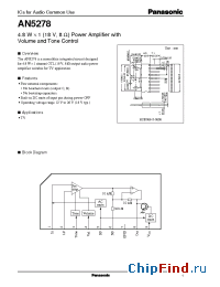 Datasheet AN5278 manufacturer Panasonic