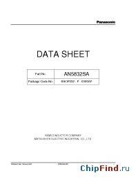 Datasheet AN5832SA manufacturer Panasonic